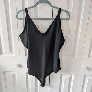 Suit Yourself V-Neck Ribbed Bodysuit